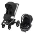 Fame Stroller & Mico Luxe+ Car Seat Travel System - Twillic Black