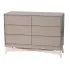 Pala 6-Drawer Dresser - Taupe/Whitewash