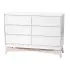 Pala 6-Drawer Dresser - White/Whitewash