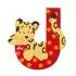 Animal Wooden Letter - J