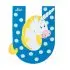Animal Wooden Letter - U