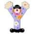 Clown Wooden Letter Y