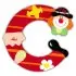 Clown Wooden Letter C