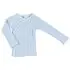 Wrap Long Sleeve T Shirt Blue