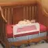 Convertible Crib Mesh Bed Rail Telescopic