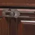 Sliding Cabinet Lock 2 Pack - Brown