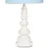 Spindle Lamp Base - White