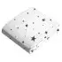 Flannel Cradle n Change Pad Sheet - Scribble Stars Black & White