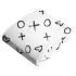 Flannel Cradle n Change Pad Sheet - XO Black & White