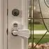 Door Lever Lock - White