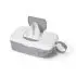 On The Go Wipes Dispenser with Diaper Pouch - Grey