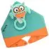 Buddy Bib With Teether Toy Ollie Owl