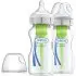 Options+ Wide Neck Glass Bottle 2 Pack 9oz