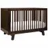 Hudson 3 in 1 Crib with Toddler Rail - Espresso