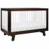 Hudson 3 in 1 Crib with Toddler Rail - Espresso / White