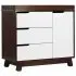 Hudson 3 Drawer Changer Dresser - Espresso White