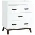 Scoot 3 Drawer Changer Dresser - White Walnut