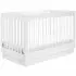Harlow Acrylic 3 in 1 Crib with Toddler Rail - White