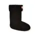 Half Cardigan Kids Boot Sock - Black
