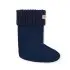 Half Cardigan Kids Boot Sock - Navy
