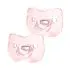 Soft Silicone Baby Pacifier - Girl