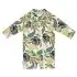 Long Sleeve One Piece UV Jumpsuit - Green Tropical
