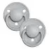 De Lux Silicone Pacifier One Size 2 Pack - Cloud