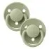 De Lux Silicone Pacifier One Size 2 Pack - Sage