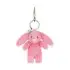 Bashful Bunny Pink Bag Charm