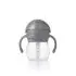 Straw Cup With Handles 6 oz. - Grey