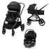 Zelia Luxe 5-in-1 Modular Travel System - Basalt Black