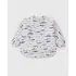 Long Sleeve Waterproof Bib - Smiley Sharks