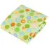 Flannel Crib Sheet - Green Crazy Circles