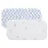 Burp Pad 2 Pack - Blue Chevron/Blue Stars