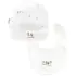 FollowMe Hat/Bib Set White 3-6m