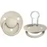 De Lux Silicone One Size Pacifier 2 Pack - Vanilla