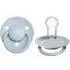 De Lux Silicone Pacifier One Size 2 Pack - Baby Blue
