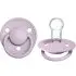De Lux Silicone One Size Pacifier 2 Pack - Dusky Lilac