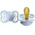 Supreme Latex Pacifier 2 Pack - Baby Blue
