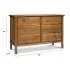 Jayden 6 Drawer Double Dresser Chestnut