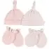 4-Piece Hat and Mittens - Pink