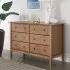 Jayden 6 Drawer Double Dresser Chestnut