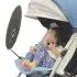 CoolShade Stroller Visor+Rechargeable Fan with Battery