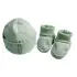Kushies Everyday Accessory Set - Green Stripe Preemie
