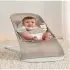 Bouncer Balance Soft, Light Gray Frame - Mesh, Gray Beige/White