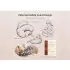 Adjustable Nursing Pillow - Grey Clouds
