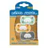 Advantage One-Piece Pacifier 3 Pack 6-18m - Green / Yellow / Gray