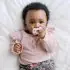 Advantage One-Piece Pacifier 3pk 0-6m - Pink/Purple/Ecru