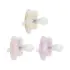 Advantage One-Piece Pacifier 3pk 0-6m - Pink/Purple/Ecru