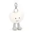 Amuseable Cream Heart Bag Charm